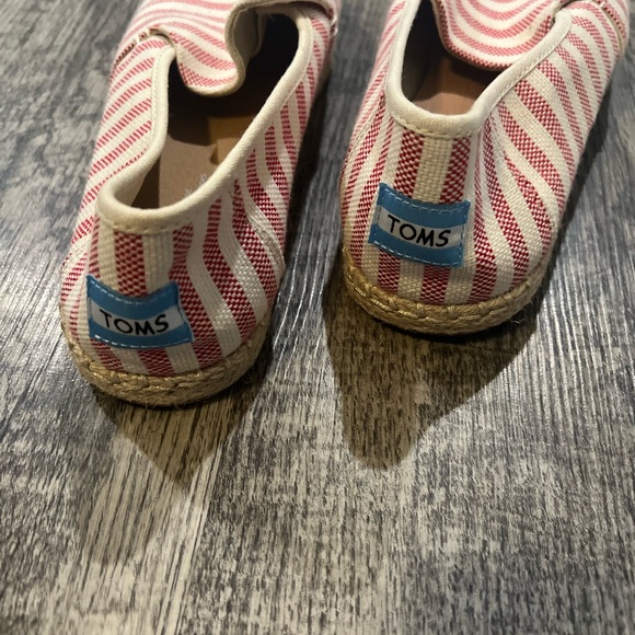 TOMS - Deconstructed Alpargata Rope Red Stripe Woven size 6 - Picture 2 of 5